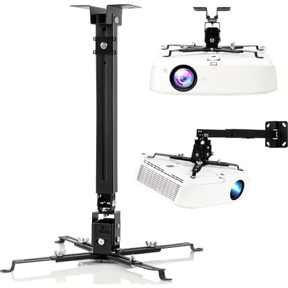 Ceiling Mounted Projector Bracket Adjustable Angle Height & Extendable Arm, Load for an Everyday Personal Care Routine