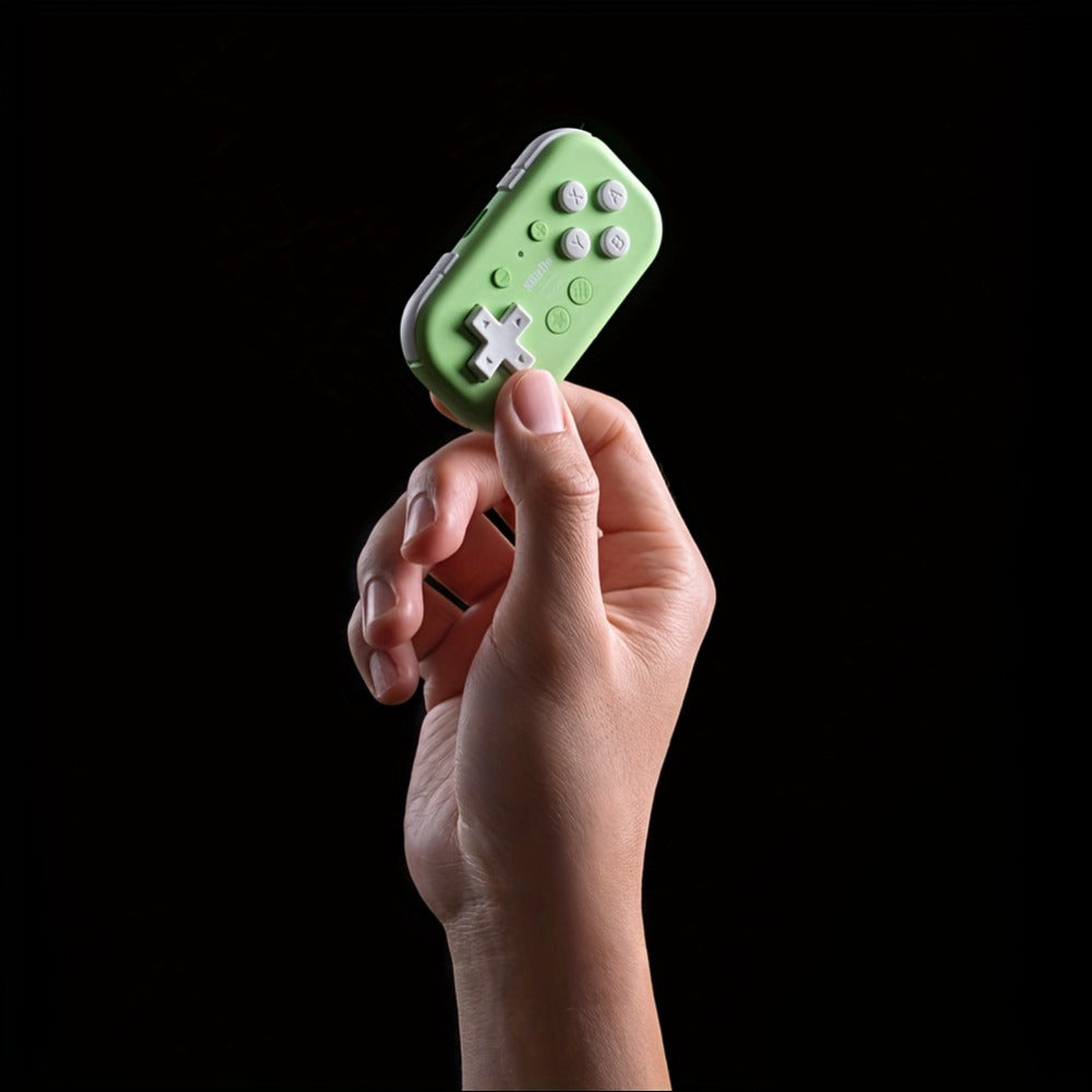 8BitDo Micro Bluetooth Gamepad Pocket Mini Controller for Nintendo Switch Android Raspberry Pi – Keyboard Mode Support Green