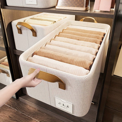 Large Fabric Storage Baskets with Handles 2 Pack Foldable Collapsible Storage Bins for Closet for Entryways, Bedrooms and Living Spaces