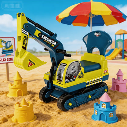 Kids Ride-On Construction Truck Large Manual-Powered Engineering Vehicle with the Listed Color, Size or Set Options for Everyday Use