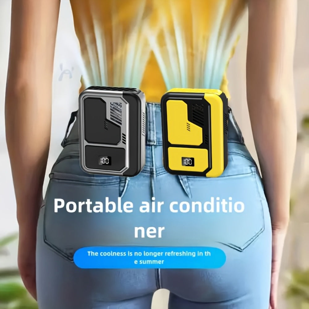 Neck Fan Portable Wearable, 3000mAh Battery Hands-Free Personal Fan 3 Wind Speeds Digital Display