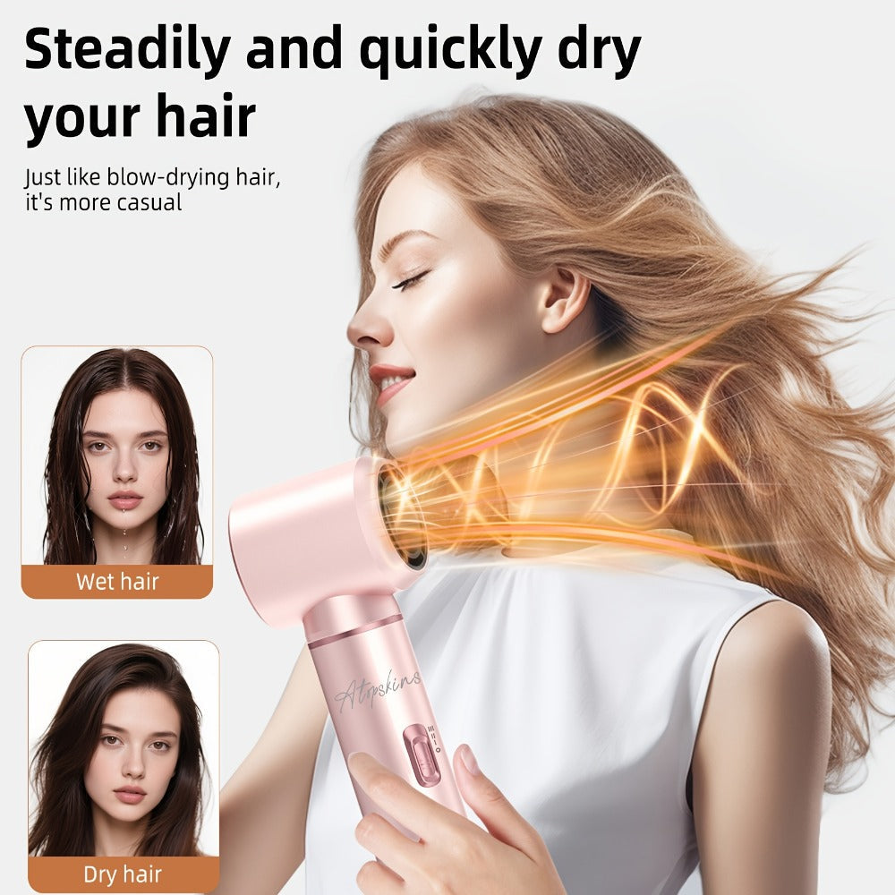 Hot Air Brush 5-in-1 Hair Dryer Brush - Ionic Blow Dryer Brush with Curling, Straightening & Volumizing