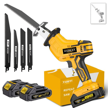 Cordless Reciprocating Saw - Electric Reciprocating Saw with Safety Lock, Large Battery & Charger