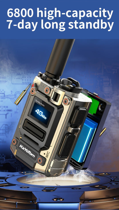 Kayotom K300S 4G Global Walkie Talkie Unlimited Range, No Monthly Fee Two Way Radio, UHF 400-480MHz Long Battery Life
