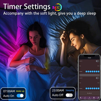 Smart RGB LED Strip Lights 10M 32FT Remote Control Color Changing Atmosphere Lights for Entryways, Bedrooms and Living Spaces