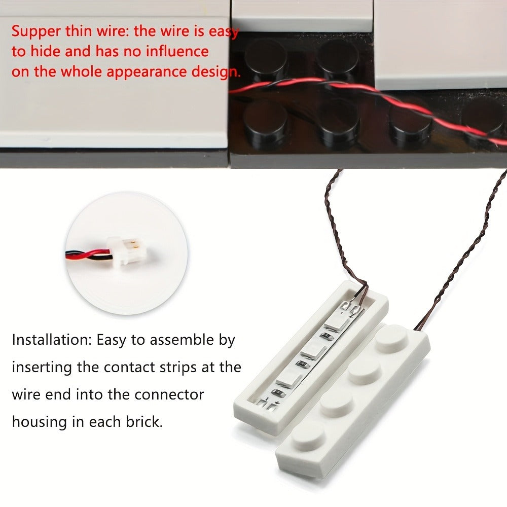 LED Lighting Kit for Building Blocks 20pcs 1x4 Brick Lights with the Listed Color, Size or Set Options for Everyday Use