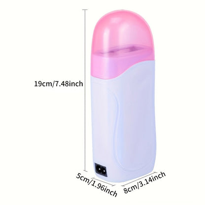 Wax Warmer Roller Kit for Hair Removal – Portable Electric Roll-On Soft Wax Heater for Women & Men, At-Home & Salon Waxing