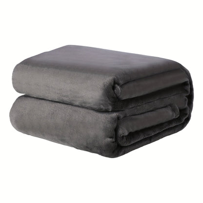 Textured Flannel Blanket in Rhinestone, Wheat-Ear, Checker and Solid Styles with Throw or Queen Options