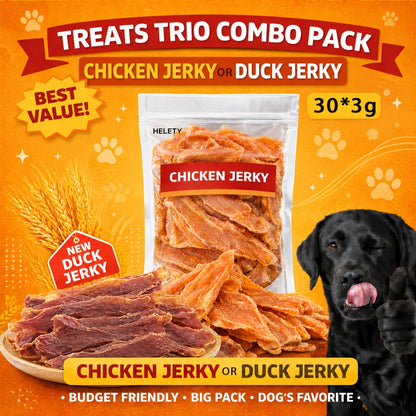 Chicken Jerky Dog Treats – Dried Chicken for Dogs, High Protein Easy to Digest, Long Lasting Training Reward Snacks