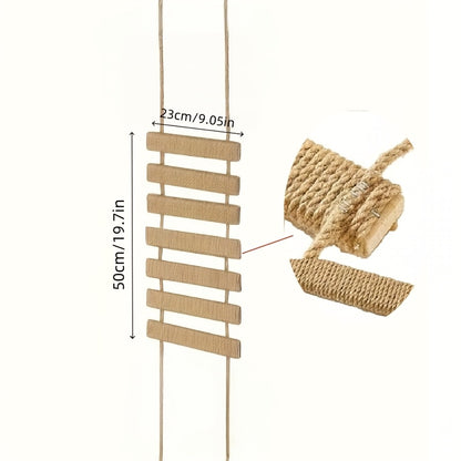 Cat Scratching Post Sisal Hemp Rope Replacement Column for Cat Tree Climbing Frame Indoor Cat Ladder, Multiple Lengths 13.78" 19.69" 39.37"