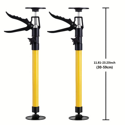 Telescopic Support Rods 2-Pack Third Hand Support System, 11.8-45.3 Inch Adjustable Steel Props, Load