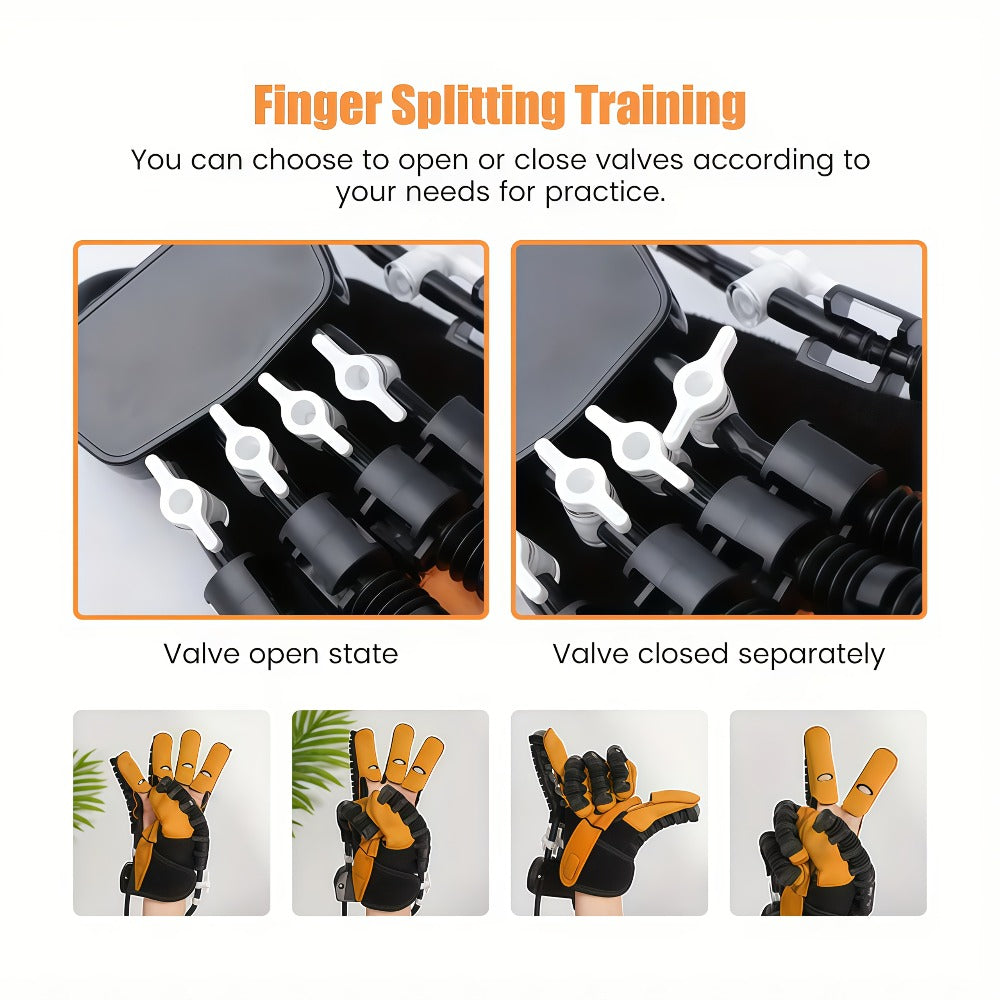 Rehabilitation Robot Gloves for Hand & Finger Training, Air Pressure Finger Exercise Device with LCD Touch Screen
