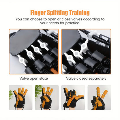 Rehabilitation Robot Gloves for Hand & Finger Training, Air Pressure Finger Exercise Device with LCD Touch Screen