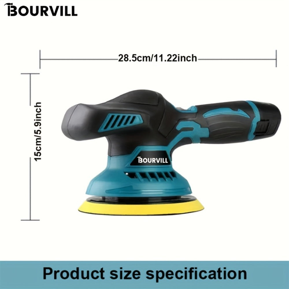 Cordless Car Polisher 5-Inch 8-Speed up to 5000 RPM with Battery for Car Detailing Scratch Removal Paint Correction
