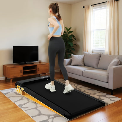 Under Desk Treadmill Walking Pad 4-in-1 for Walking & Jogging – Portable Home Office Treadmill with LED Display, Incline & Remote Control