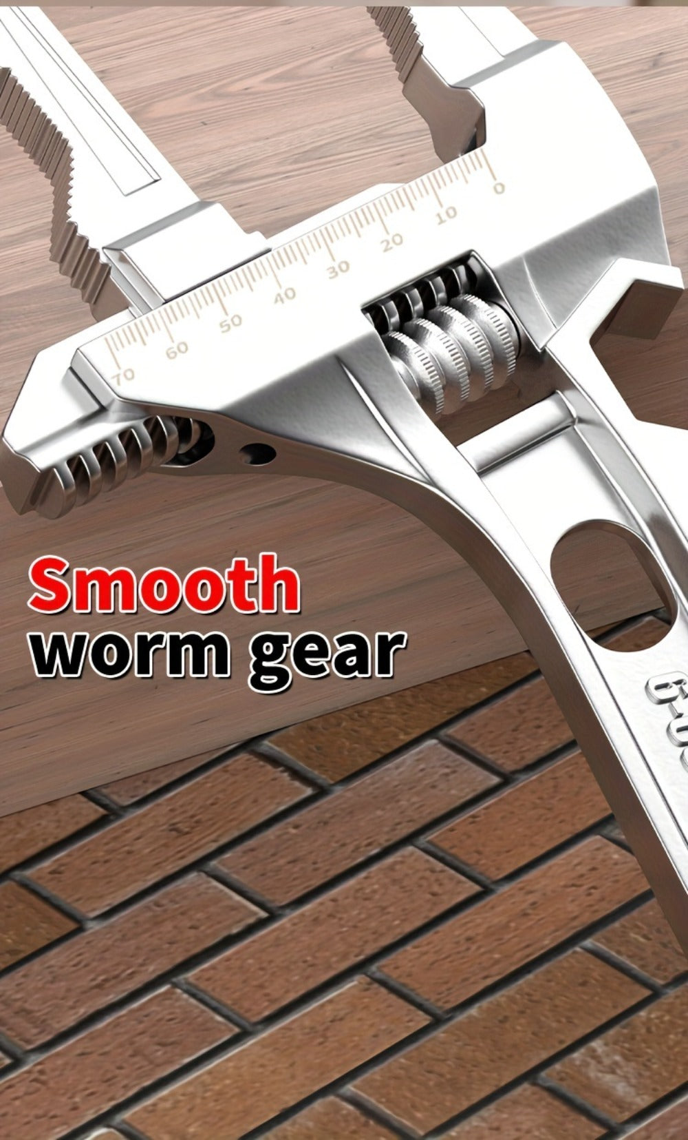 Bathroom Wrench Tool Multifunctional, Adjustable Double-Ended Open-End Wrench for Sink, Faucet, Water Pipe & Heating Repair