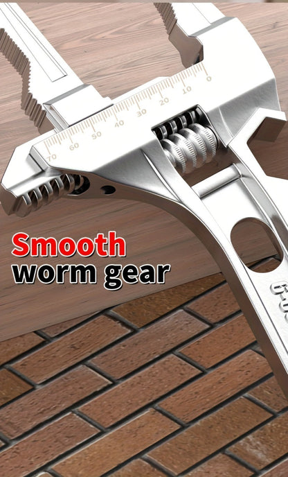 Bathroom Wrench Tool Multifunctional, Adjustable Double-Ended Open-End Wrench for Sink, Faucet, Water Pipe & Heating Repair