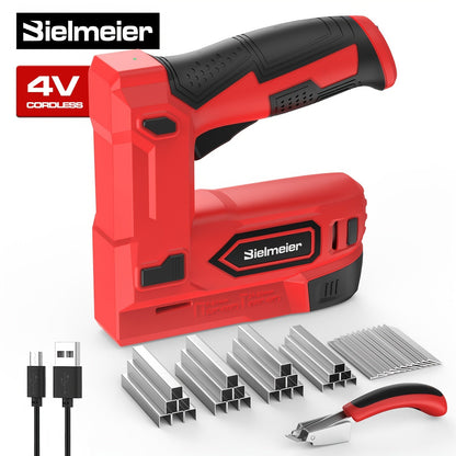 Cordless Stapler Nailer 2-in-1, 20V/4V Brad Nailer Without Compressor, with Safety Striker Guard