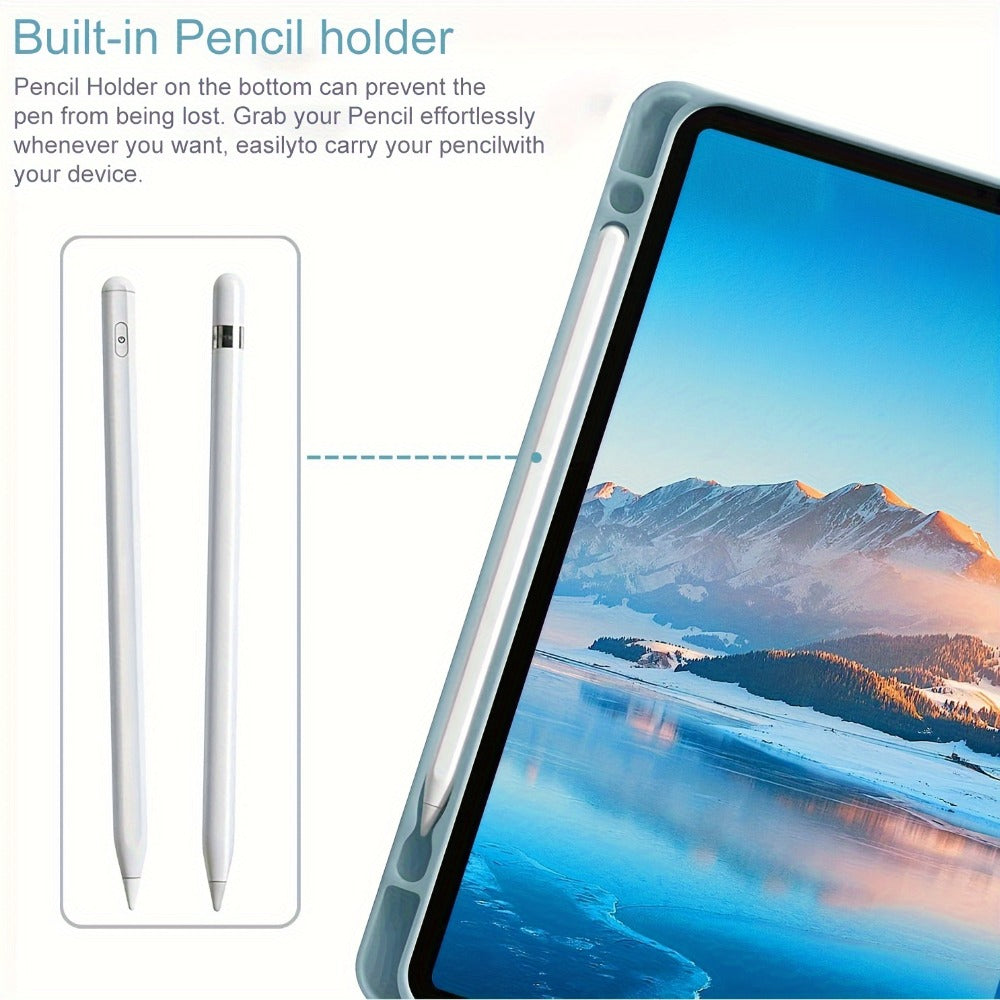 360° Rotatable iPad Keyboard Case with Backlit Keys, Trackpad & Apple Pencil Holder, Compatible with iPad Pro 11"
