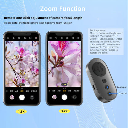 Bluetooth Scrolling Remote Control for TikTok, Page Turner for Kindle App & E-Books, Camera Shutter Clicker