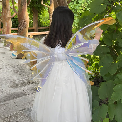 LED Butterfly Wings Glow in the Dark, Motion Sensor & Music Activated Color Changing Lights, Magical Costume Wings for Girls & Women