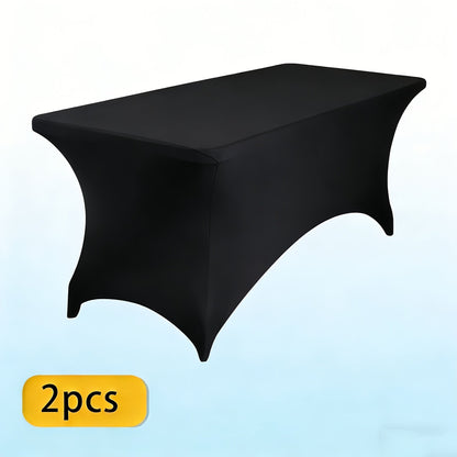 Spandex Tablecloth for 6 ft Rectangle Tables, Elastic Fitted Table Cover for Events, Parties, Weddings & Banquets