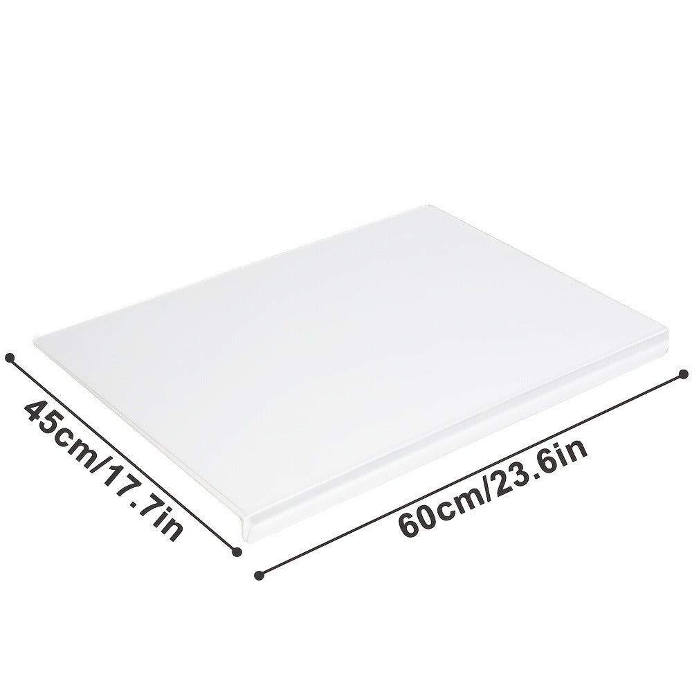 Cutting Board Acrylic Counter-Lip Surface in Black or Clear, Two Sizes and Standard or Thickened Options