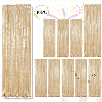 Sequin Backdrop Curtains 2FTx8FT Glitter Photography Background Panels for Party Wedding Birthday for an Everyday Personal Care Routine