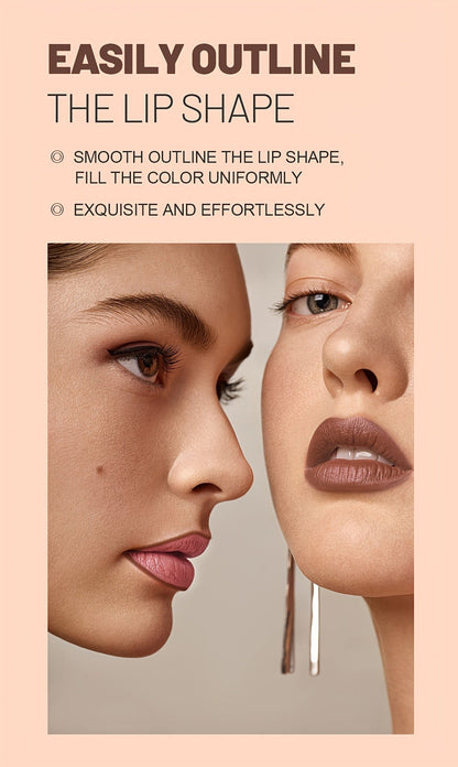 Lipstick Set, Fit Colors 6-Piece Matte Crayon Collection with Brown, Nude, Pink and Purple Colors