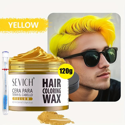 Instant Color Hair Wax 10 Shades – Temporary Hair Dye Wax Strong Hold Styling for Parties, Cosplay, Festivals & Halloween, Easy Wash Out