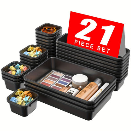 Tool Box Organizer Tray Dividers – 67 or 21 Pcs Toolbox Drawer Organizer Storage Trays for Rolling Tool Chest, Workbench Cabinet, Screws