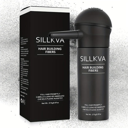 Hair Fibers Spray Applicator Kit Instant Thickness for Thinning Hair & Bald Spots SILLKVA for Makeup, Travel and Everyday Vanity Use