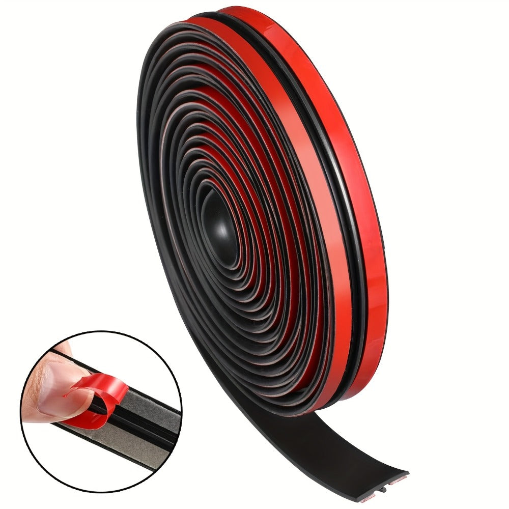 Car Rubber Seal Strip T-Shape Weatherstrip – Windshield Sunroof Door Edge Weather Stripping Trim, Universal Auto Weatherproofing Seal (3PCS