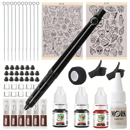 DIY Tattoo Kit for Beginners No Electricity No Drawing for Temporary Body Art, Festivals and Costumes