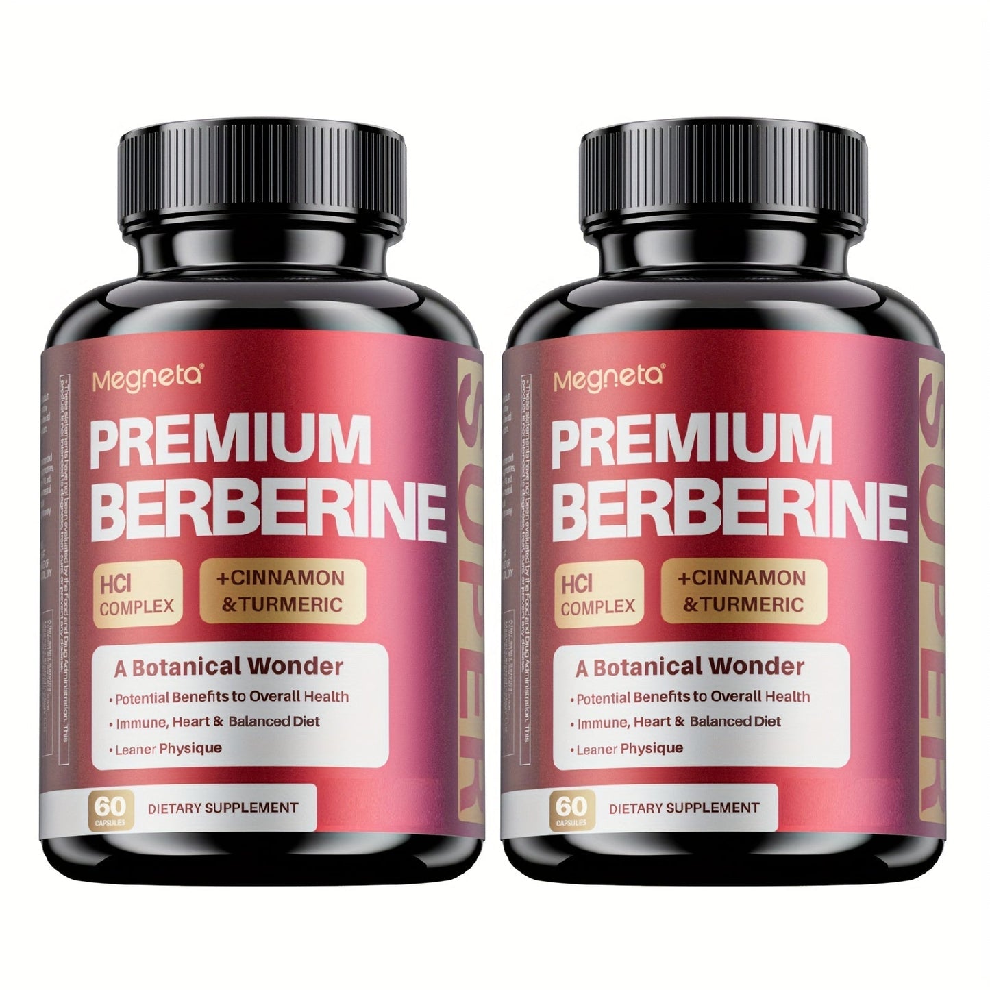 Berberine with Ceylon Cinnamon, Turmeric & Black Pepper, Premium Blood Sugar Support, Vascular Health & Digestive Wellness Capsules