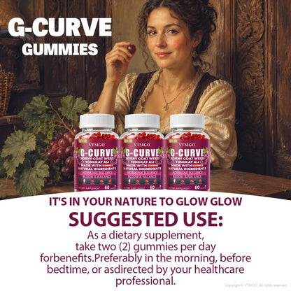 Women's Curve Enhancement Gummies with Maca Root Saw Palmetto Tribulus Terrestris L-Arginine