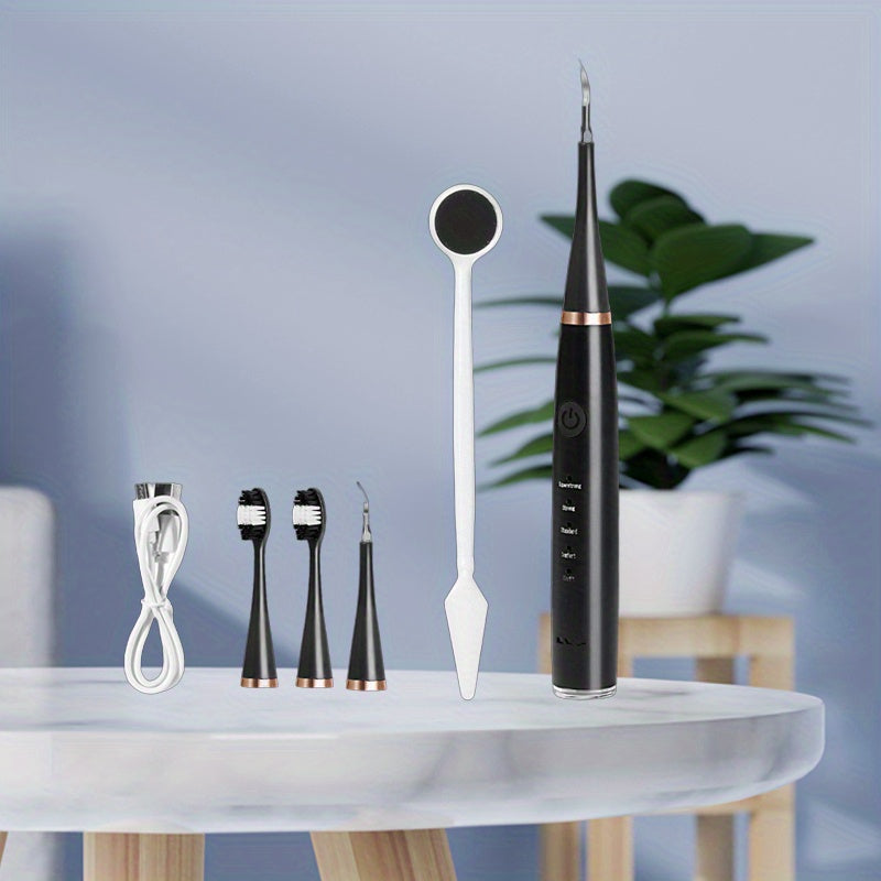 Electric Toothbrush Kit USB Rechargeable – Multi-Accessory Dental Care Set with Travel Case, Replaceable Brush Heads