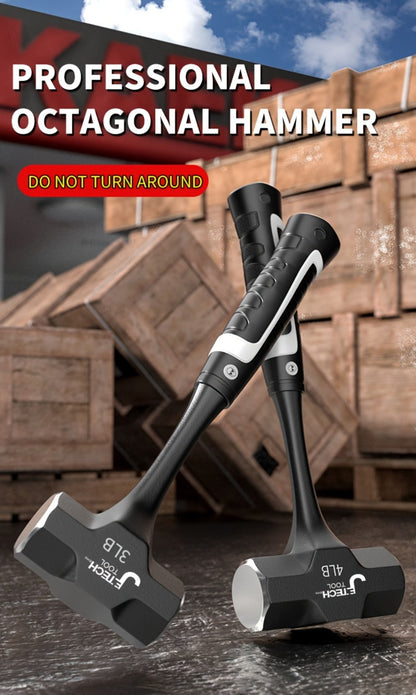 Octagonal Hammer 2/3/, Handle, Professional Masonry & Demolition Sledge Hammer for Stone, Concrete