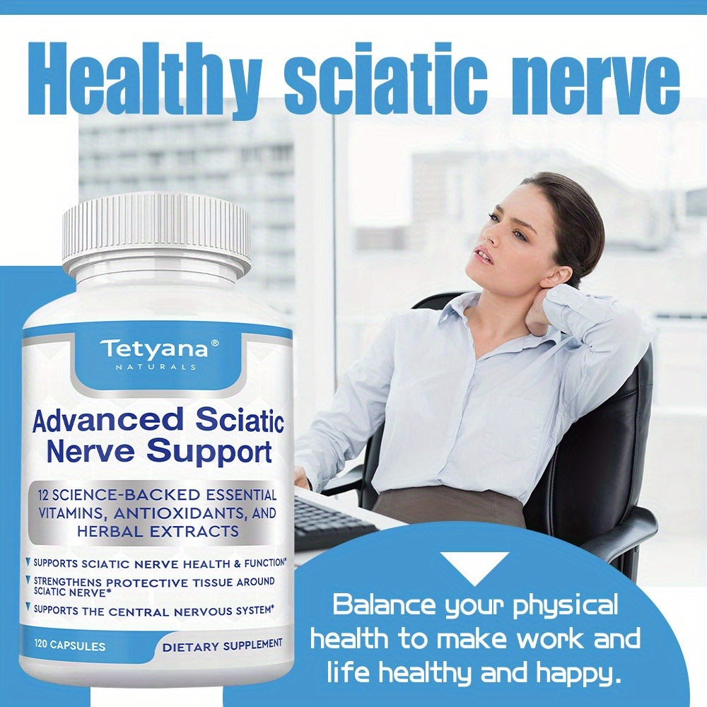 Neuro Health Support Supplement 120 Capsules with 12 Essential Vitamins & Antioxidants for Nervous System