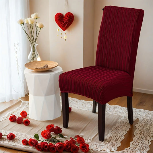 Dining Chair Covers Stretch Slipcovers Set of 4 or 6, Stain Resistant Removable Chair Protector for Home Kitchen Restaurant Wedding