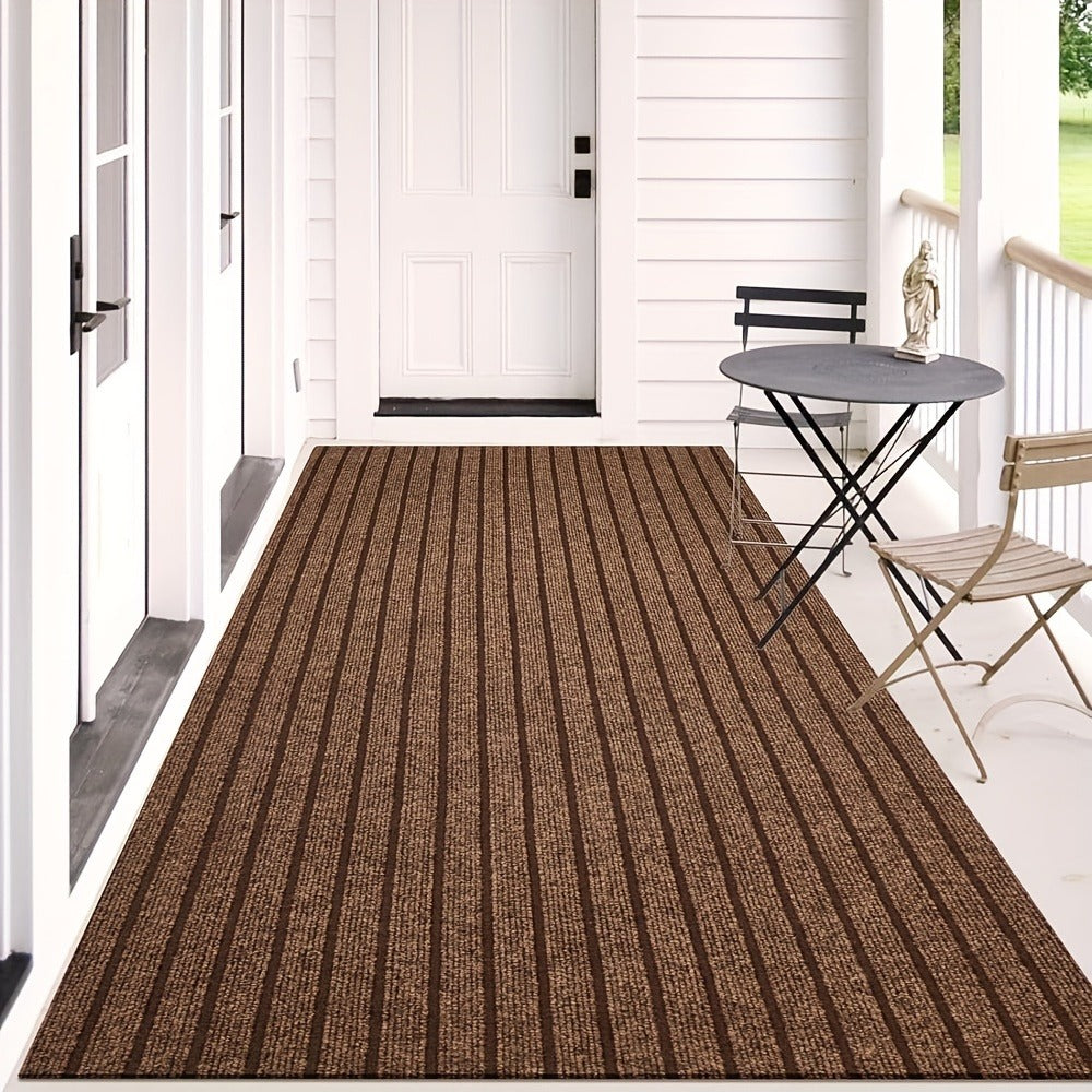 Runner Carpet with Rubber Backing - 1800G/sqm Indoor Outdoor Rug, Hallway, Entryway, Laundry Room & Balcony Runner Mat