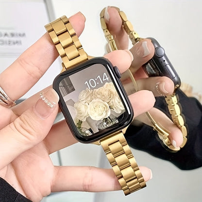 Slim Waist Apple Watch Steel Band & Half Shell Case 3-Piece Set for an Everyday Personal Care Routine