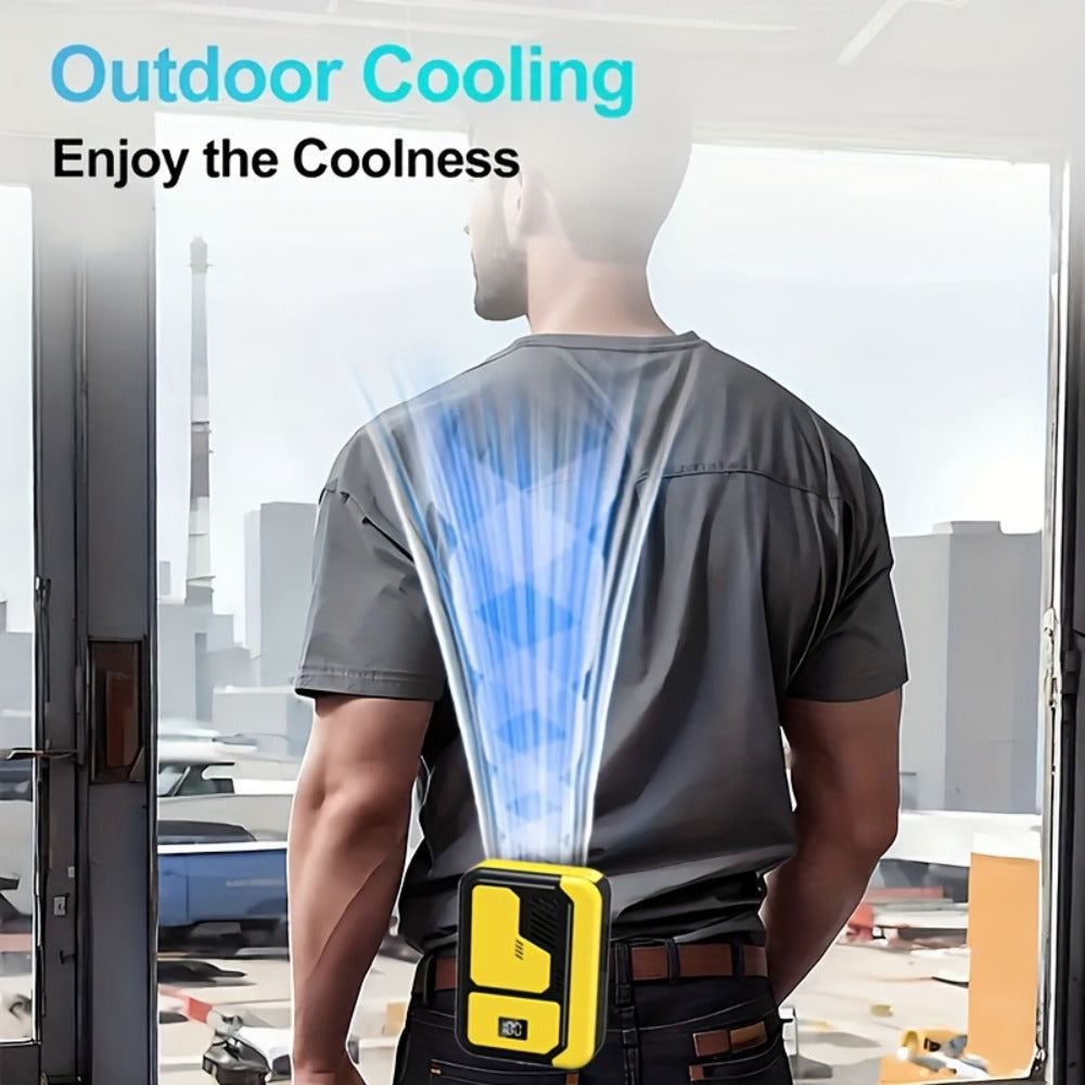 Neck Fan Portable Wearable, 3000mAh Battery Hands-Free Personal Fan 3 Wind Speeds Digital Display