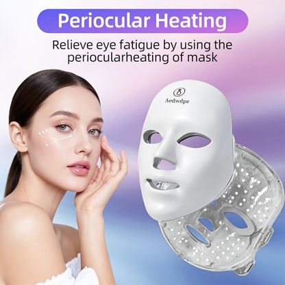 7 Color Photon LED Facial Device for Bath Time, Home Spa and Personal Care, with the Listed Configuration