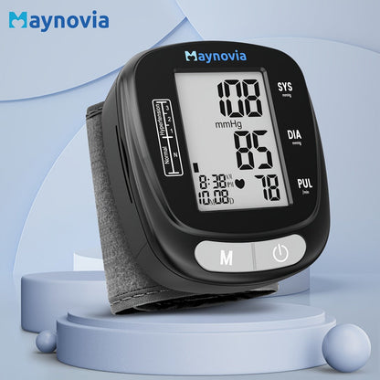 Blood Pressure Monitor Wrist Cuff with Oximeter Fingertip, Digital BP Machine Home Use, 120 Memory