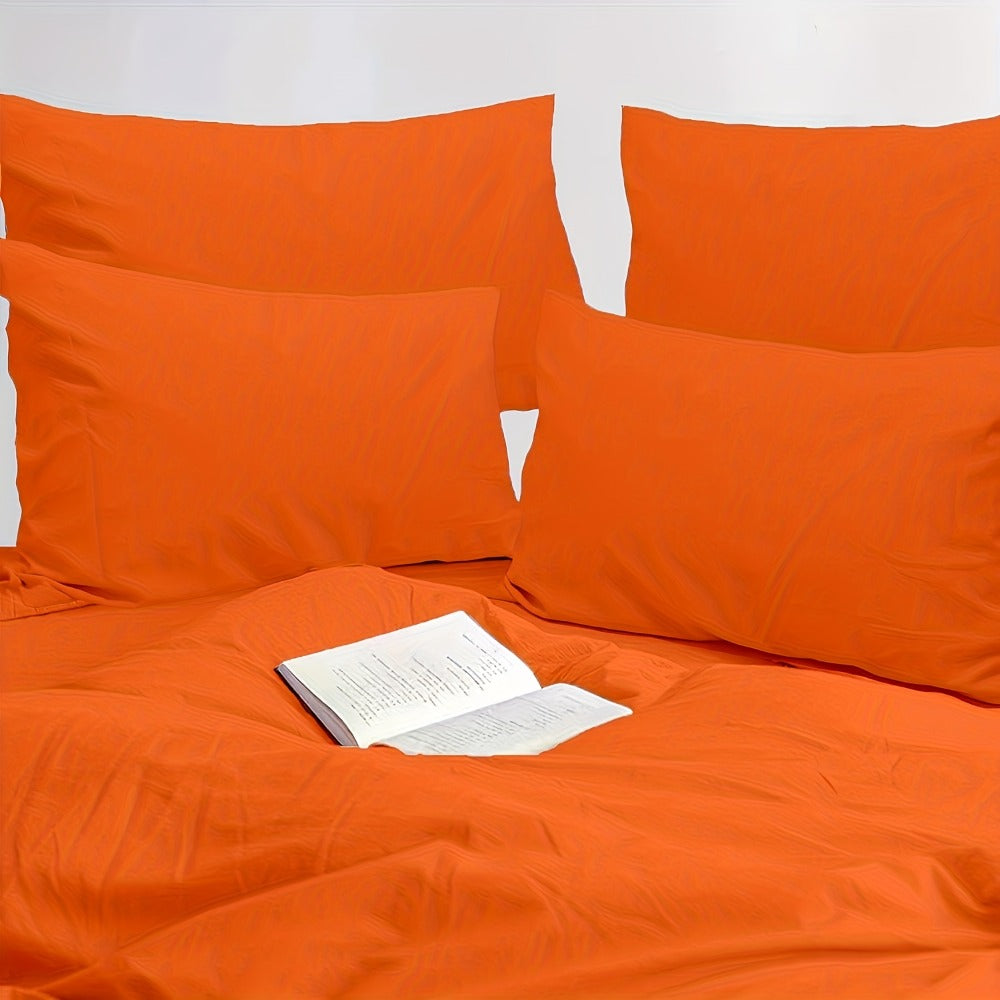 Microfiber Pillowcases Set of 4 – Soft Brushed 90GSM Wrinkle-Resistant Envelope Closure Pillow Covers, Queen & King Size, Multiple Colors