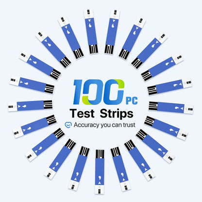 Blood Sugar Test Strips 100 Count Compatible with G-425-1 G-425-2 G-425-3 Glucose Meter for Entryways, Bedrooms and Living Spaces
