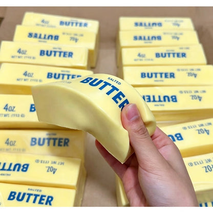 Butter Squishy Toys 10-Pack, Super Slow Rising Butter Stick Squishies, Realistic Food Fidget Toys for Stress