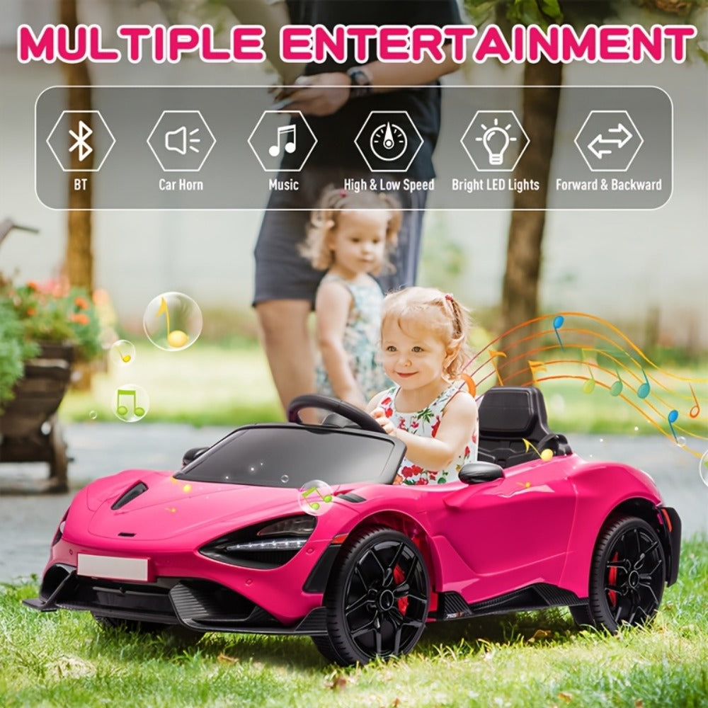 12V Kids Ride On Car Electric Vehicle with Hydraulic Doors Remote Control with the Listed Color, Size or Set Options for Everyday Use