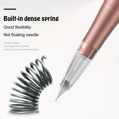 Permanent Eyebrow Tattoo Kit PMU Pen - Includes Tattoo Pen, Ink, Eyebrow & Lip Tattoo Needles, Practice Accessories